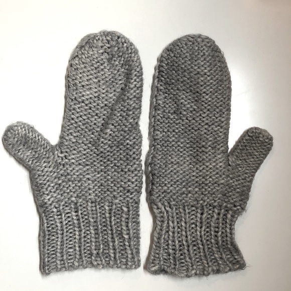 Grey Knit Mittens - Joe Fresh - Picture 3 of 4
